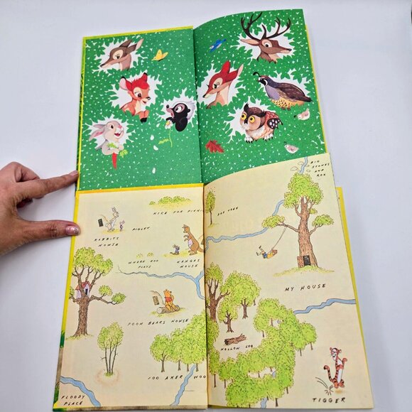 Disney Books Cinderella The Sword In The Stone Bambi Winnie The Pooh 1974 1975 - Picture 13 of 16